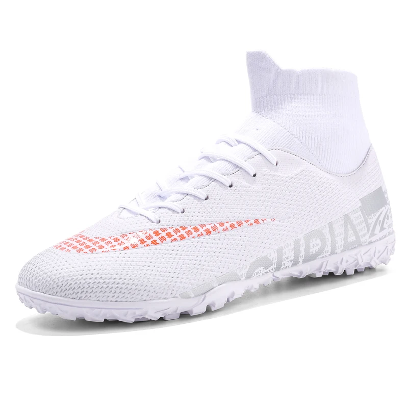 FG/TF Football Boots Men's Soccer Cleats High Ankle Professional Field Boots Anti-skid Outdoor Training Sports Shoes Football football shoes