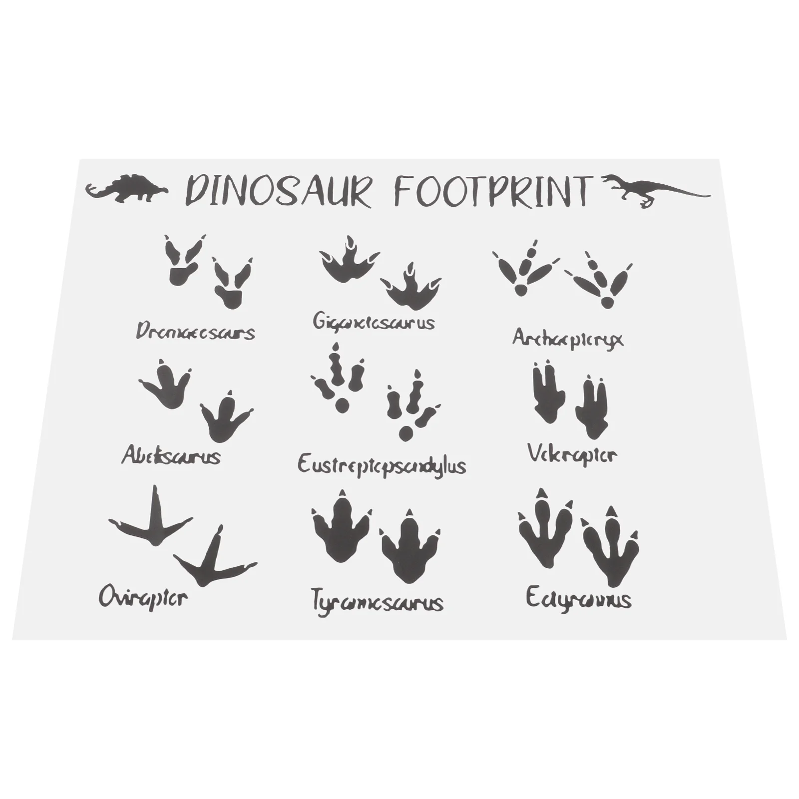 

Dinosaur Footprints Wall Sticker Adhesive Dinosaur Footprint Decal for Children Room