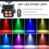 U'King 4Pcs/Set Square LED Par Lights 4X8W RGB LED Stage Light Remote&DMX Controlled DJ Light For Wedding Party Club Disco Event 3