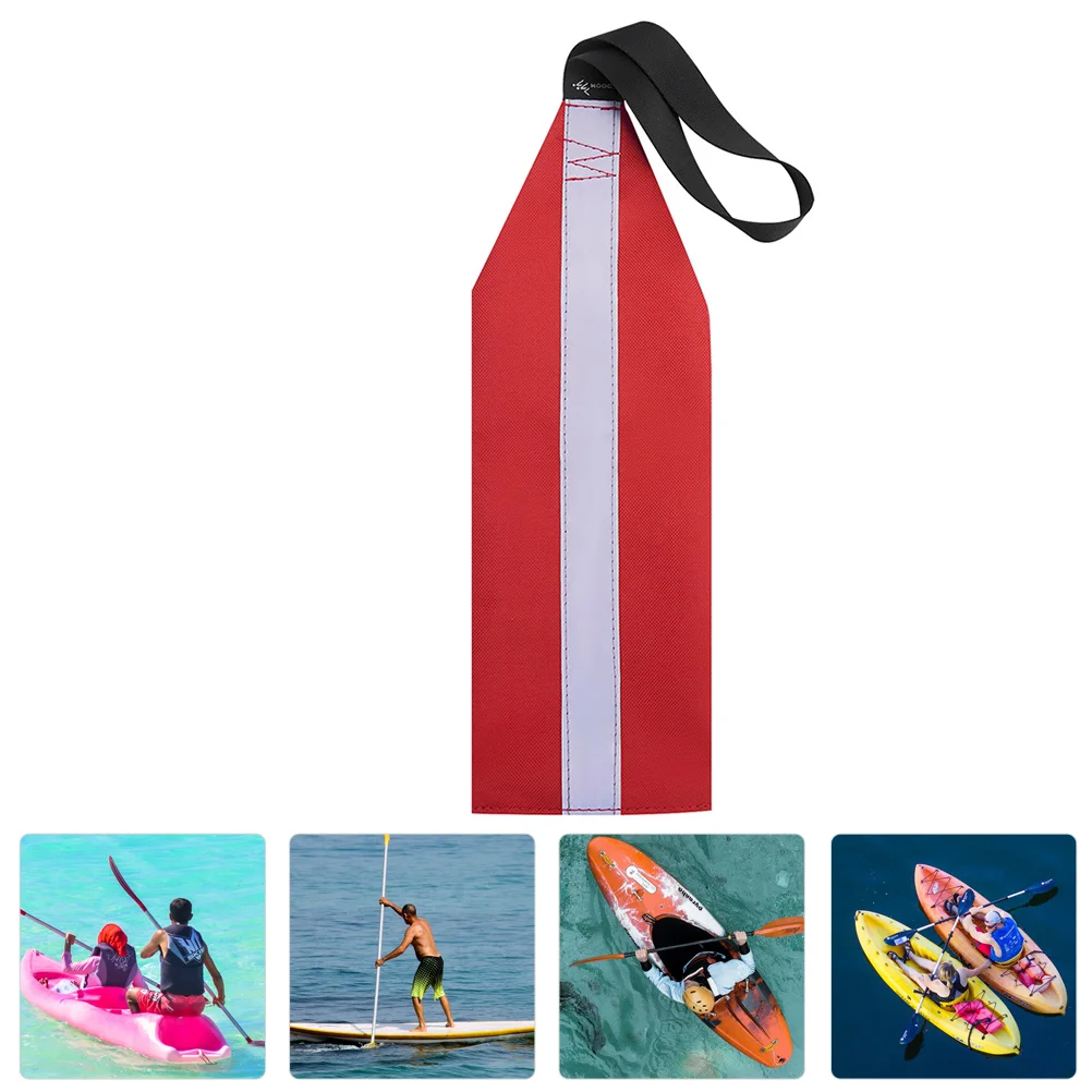 

Kayak Safety Flag Visibility Towing Warning Sup Canoes Trailer Oxford Cloth Accessories Travel
