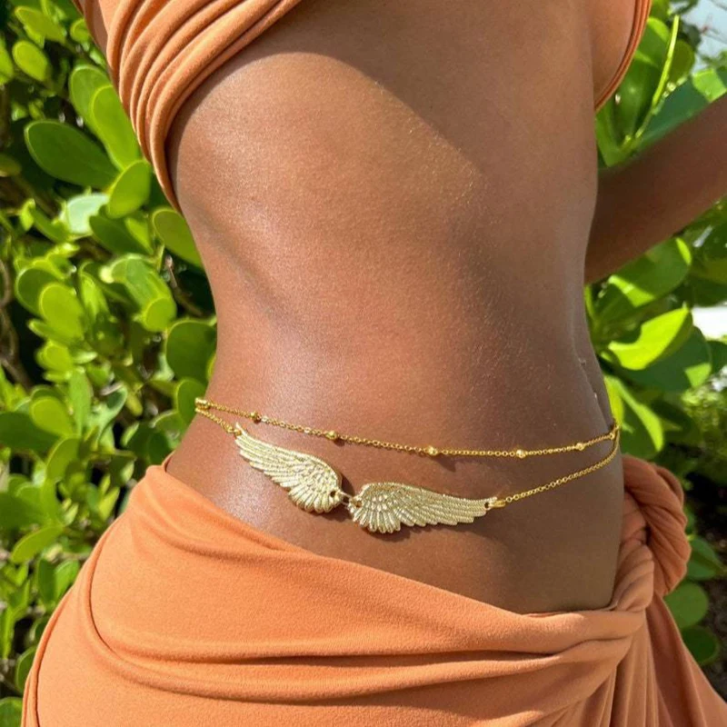

Женское Ожерелье-бикини с подвеской «ангельские крылья»
