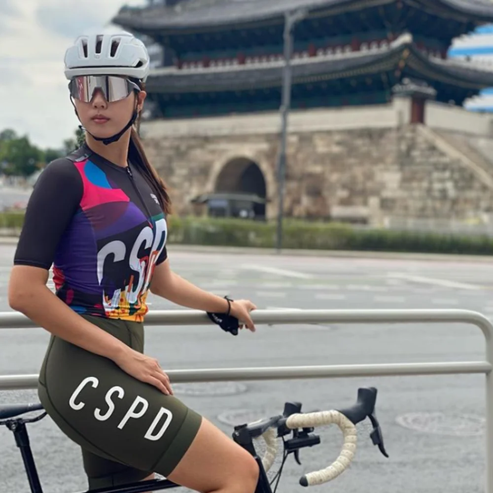 Summer Women's C S P D Cycling Short Sleeve Jersey Sets