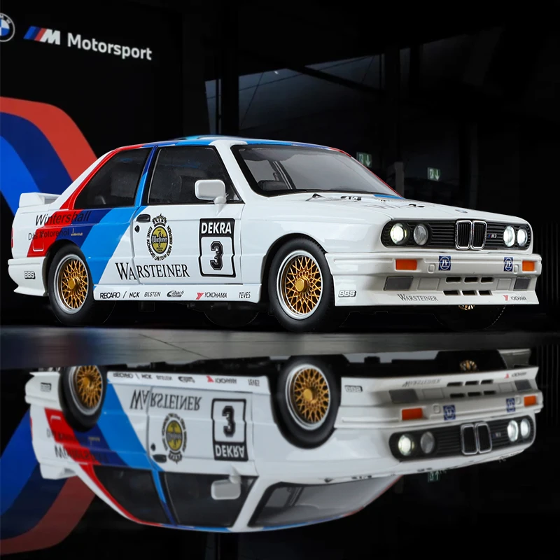 1988 1:24 BMW M3 E30 Floral Version Alloy Diecast Car Model