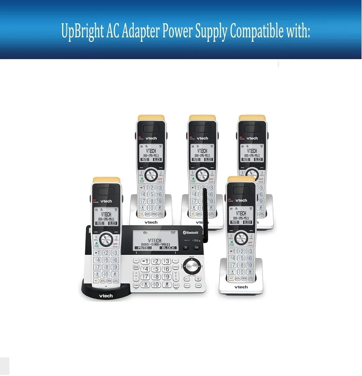 VTech IS8151-3 IS8151-4 IS8151-5 핸드셋 DECT 6.0 전화용 6V AC 어댑터 A318-060040W-US1 VT05EUS06060 A318-059060W-US1 0.6A