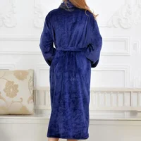 Kimono Long Smile Nightdress, Chemise de nuit en glouton chaud, Peignoir, Vêtements de nuit décontractés, InDispensLingerie, Thicken Homewear, Winter 2