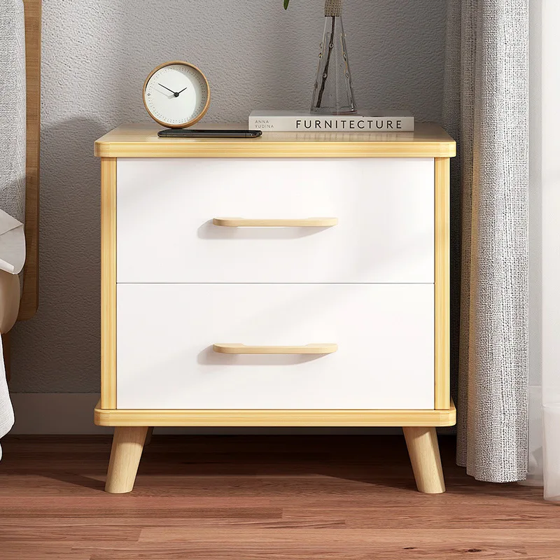 

Bedside Table, Simple Modern Locker, 침대 옆 탁자 Storage Bedroom Nightstand, Small Bedside Cabinet with 2 Drawers Mesa De Cama
