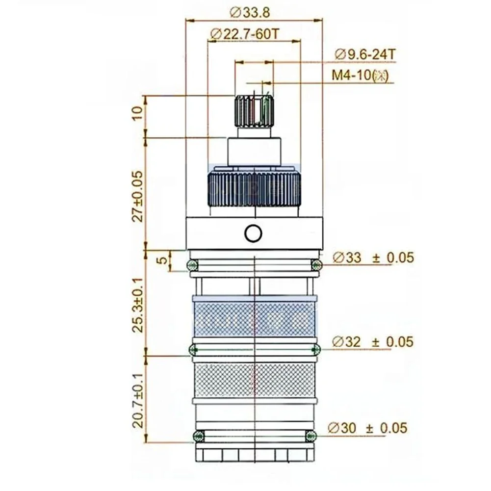 Description Picture 5 of itemThermostatic Cartridge For Triton 83308580 Bath Mixer Taps Shower Valve Mixing Bathroom Accessories