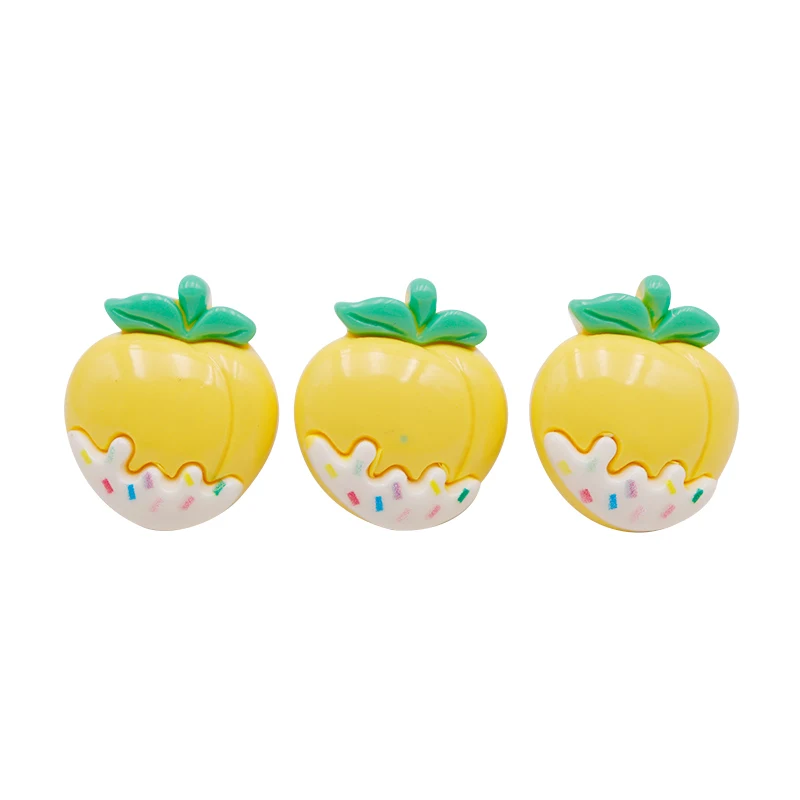 Weiou Lace Shoe Accessory 4pcs/set High Quality Canvas Lace Decoration Lovely Mini Fruit Shaping Rope Flowers Silicone Wholesale