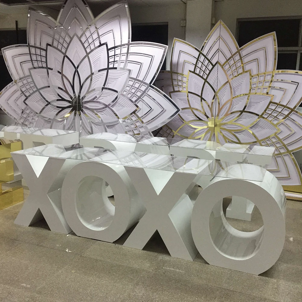 

Wedding Dining Letter Baby Cake Display Table Base With Glass Top For Wedding&Party&Birthday Events Arrangment