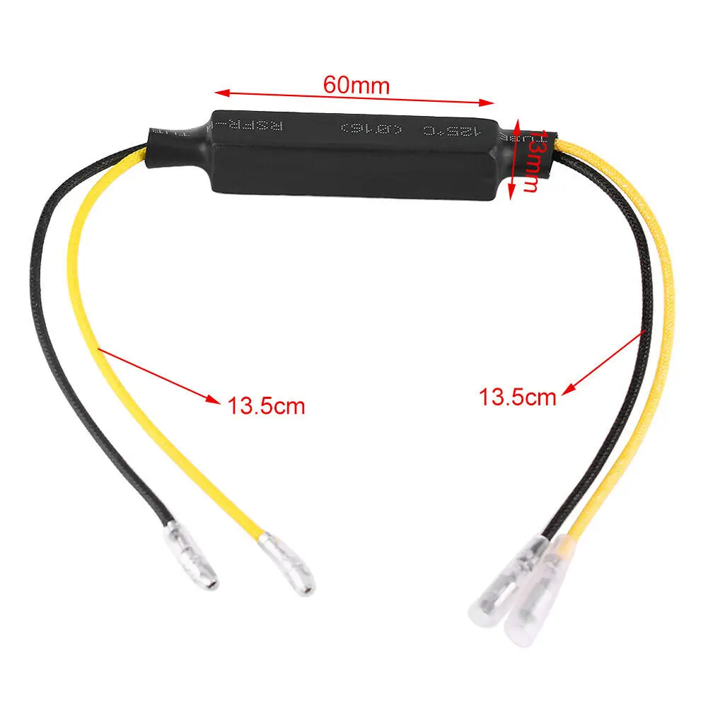 

4Pcs 12V Motorcycle Turn Signal Light Flashing Adapter Fixing Error Indicator LED Decoder Lamp Canceller Fog Lamp Resistor