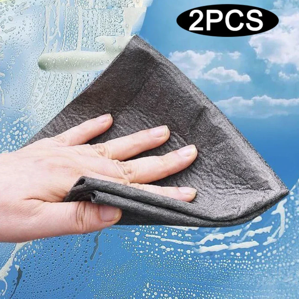 

Thickened Cleaning Towel Reusable Microfiber Washing Rags Wipe Cloth for Kitchen Bathroom No Trace Glass Cleaning Accessories