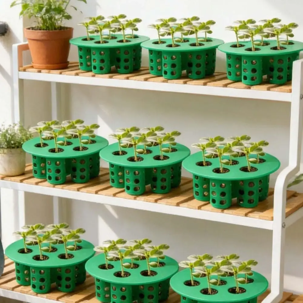 Seed Germination Tray with 7 Cells - Space-Saving Garden Nursery Pot for Effortless Plant Growth