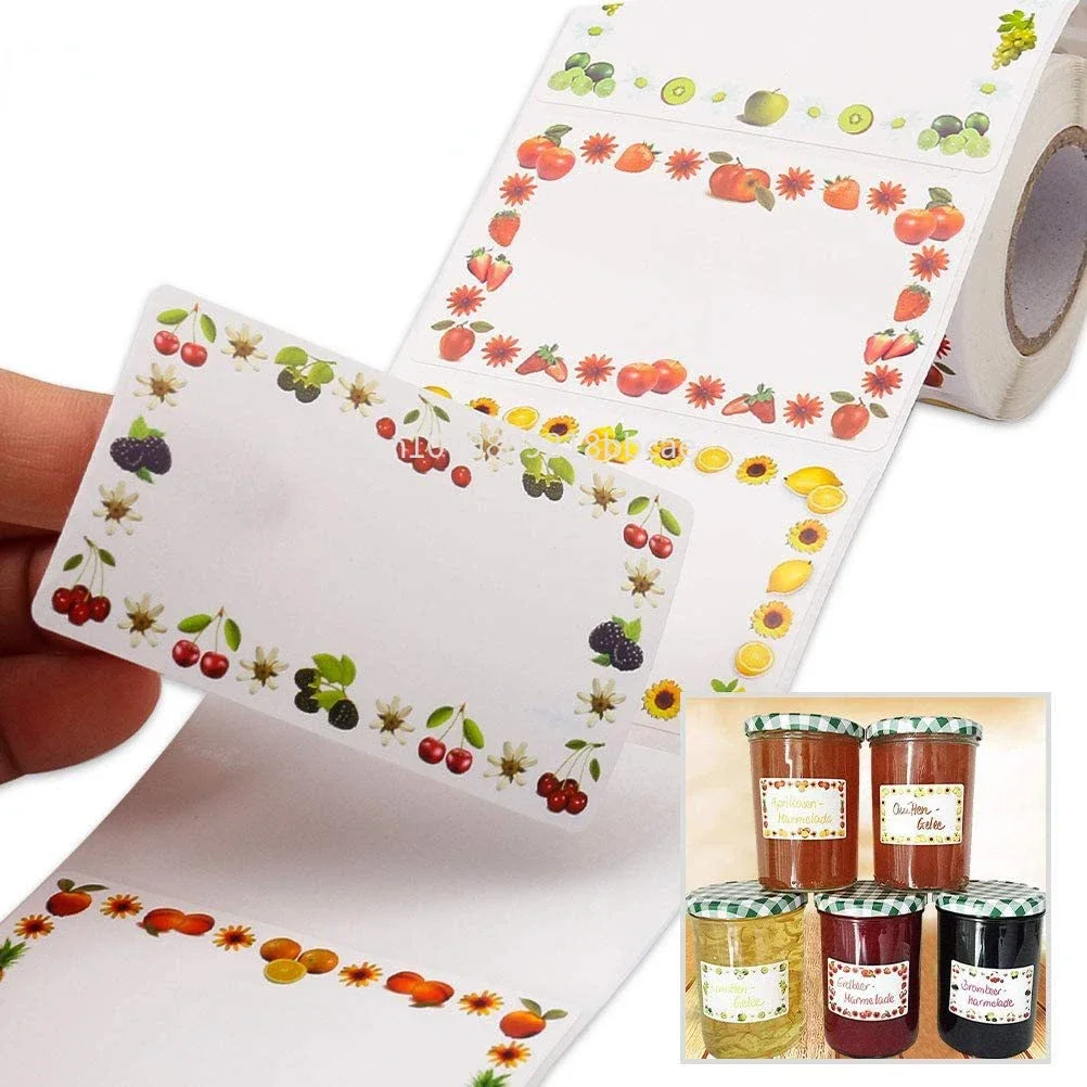 Kitchen Classification Label Stickers Refrigerator Food Storage Date Labels for Container Bag Jar Packaging Marking 250pcs/roll
