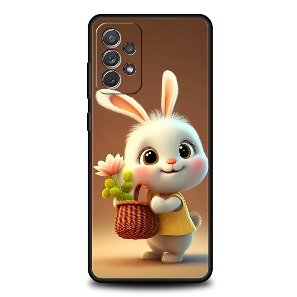 Adorable Rabbit with Purple Hat Phone Case - TPU Shell