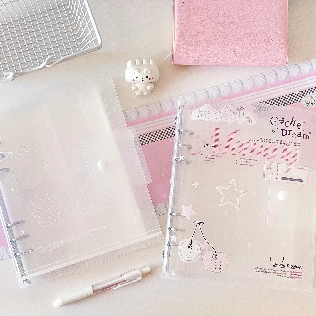 Raccoglitore a fogli mobili A5 Organizzazione Ins Style Raccoglitore ad anelli Notebook Scrub PP Copertina interna del nucleo Note Book Journal Planner Office - immagine 3