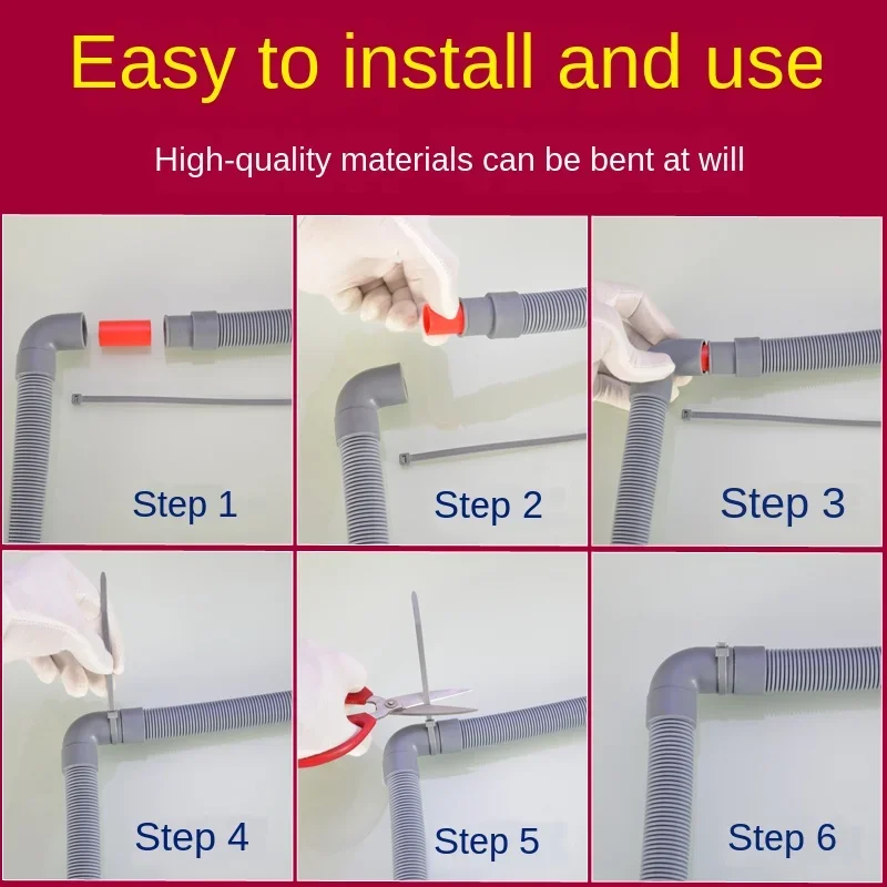 Plumbing Hose Plumbing Hoses washing machine drain pipe lengthened extension interface 1.5 / 2/3/4 meters sewage pipe outlet hose