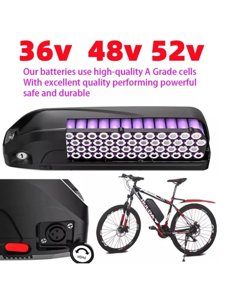 전기 자전거용 Hailong USB 리튬 이온 배터리, 250W, 500W, 750W, 800W 및 1000W, 48V 및 20AH 엔진 충전기 