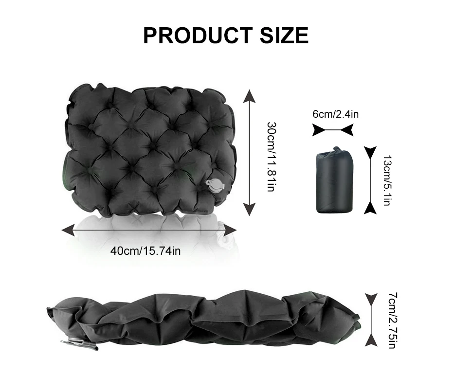 Description Picture 6 of itemWesttune Outdoor Inflatable Sitting Cushion Portable Folding Camping Mat Waterproof Elastic Seat Pad for Hiking Picnic Tourist