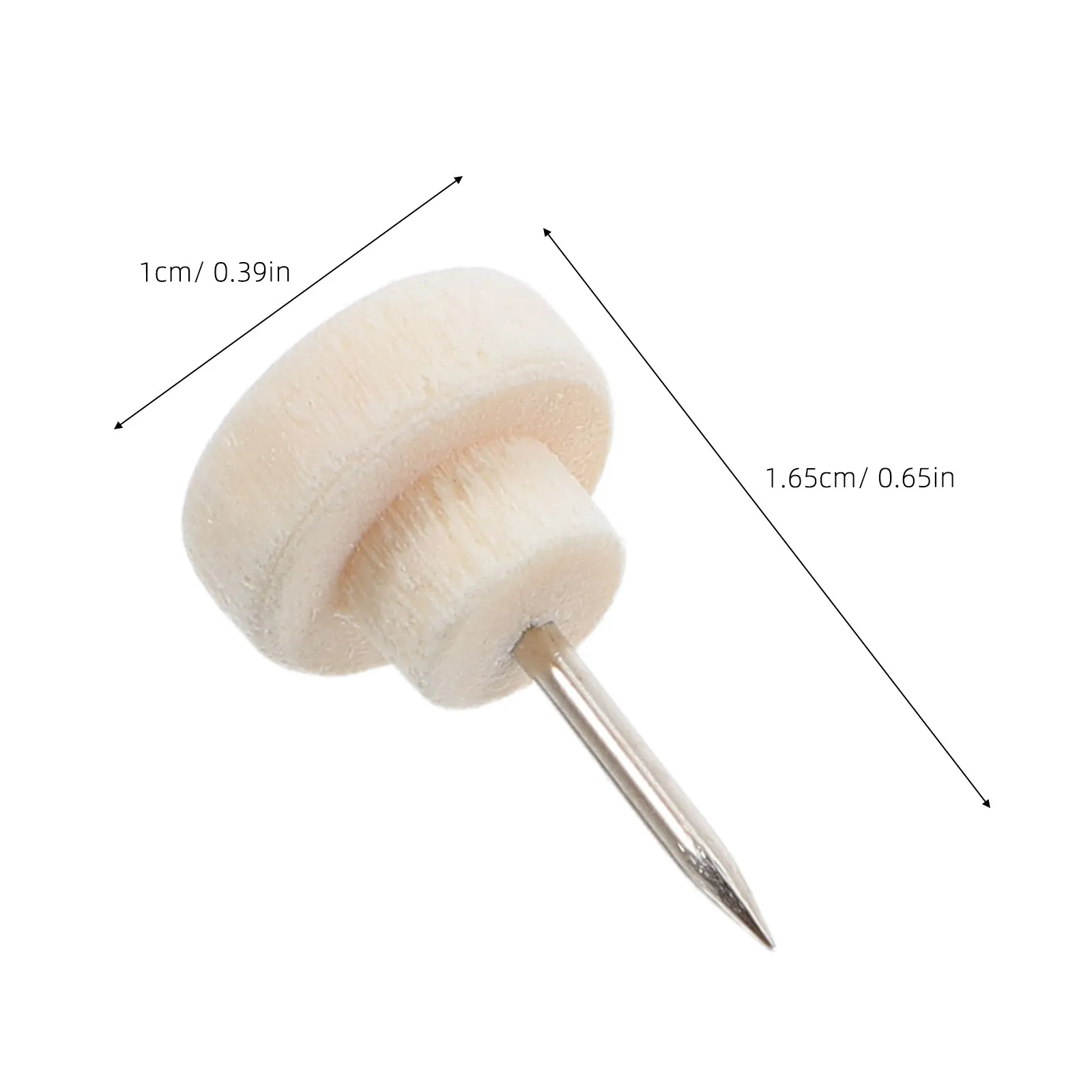 50개 나무 푸시핀 라운드 헤드 미니멀리스트 장 압정 사진 벽 코르크 보드 게시판 사무용품