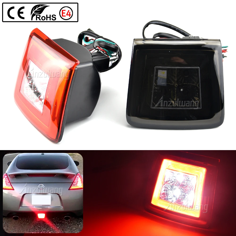 

LED Rear Bumper Lamp Taillight Assembly Red Fog Brake Light White Reversing Light For Nissan 370Z/Z34 Juke Nismo Sentra Nismo