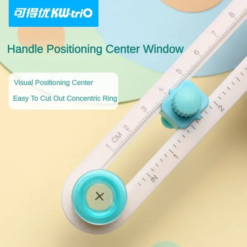 Plastic 2-20cm Circle Paper Cutter Multifunctional Craft Cutting Tools Paper Scrapbooking Cards Cutters Home Study Offices paper cutter