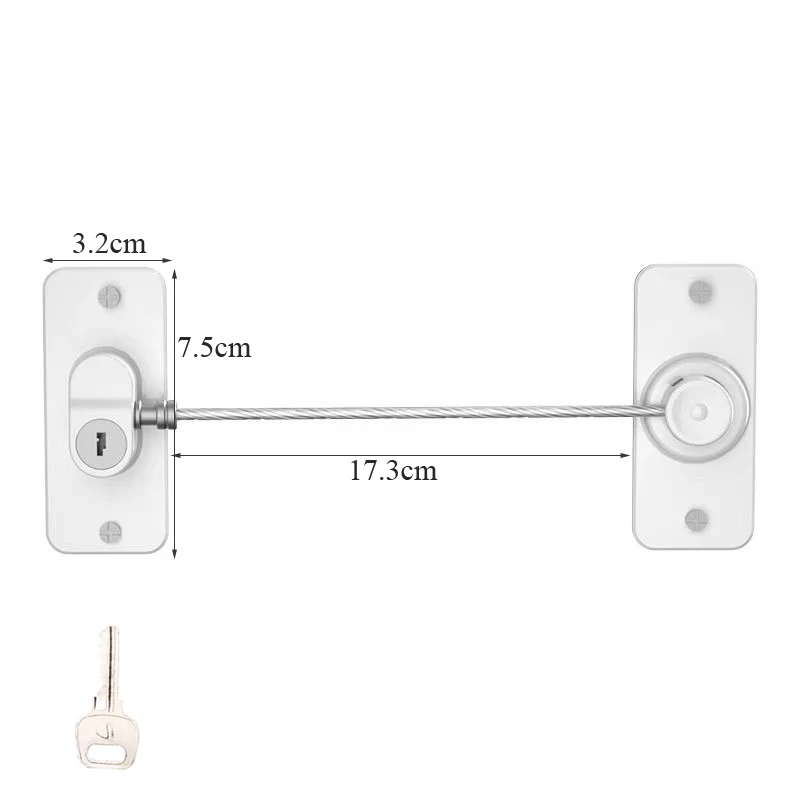 Child Safety Door and Window Lock - Home Security and Protection for Cabinets, Refrigerators, and Drawers