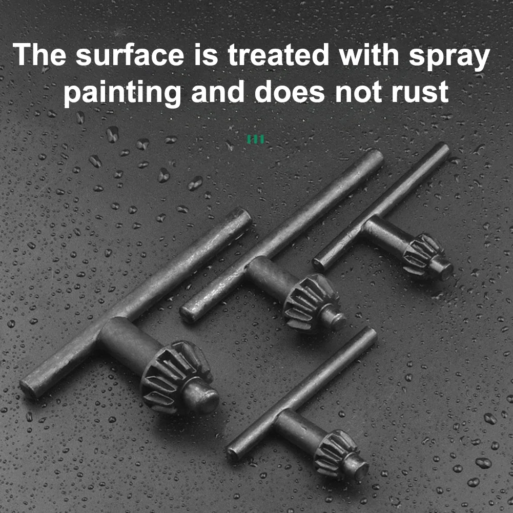 3PCS High Carbon Steel Drill Chuck Wrench Set 10/13/16mm Drill Chuck Keys Holder Spanner T-Shaped Wrench Power Tool