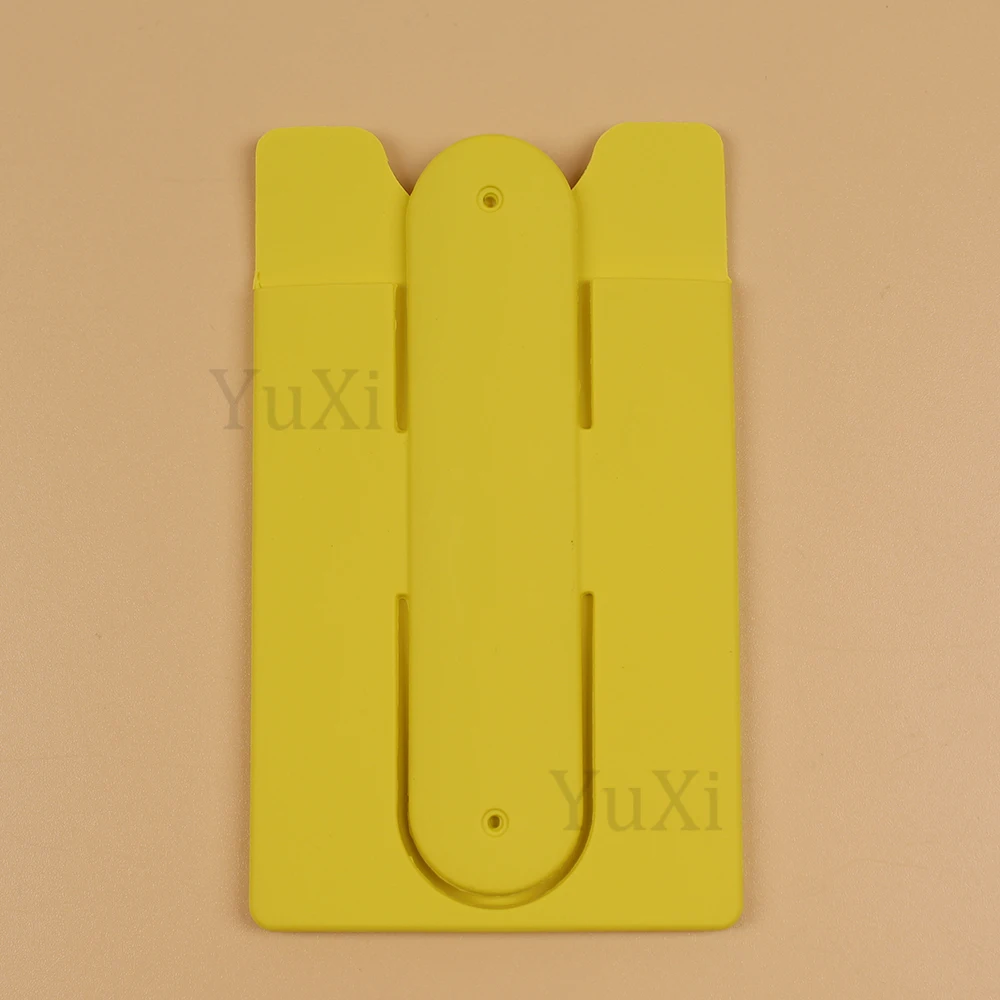 Colorful Silicone Adhesive Phone Wallet & Stand