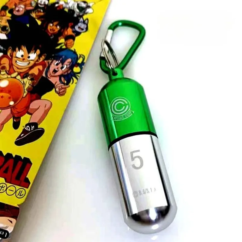 Dragon Ball Schlüsselanhänger, Anime, tragbar, Medikamenten-Organizer, Zeitkapsel, Rucksack-Anhänger, Auto-Schlüsselanhänger, dekoratives Zubehör, Geschenk – Detail 7