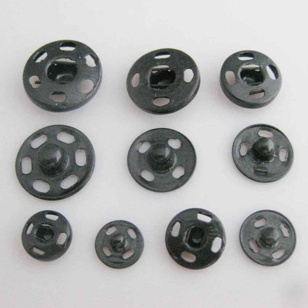 1 Card Iron Fastener Snap Buttons For Garment Round 5 Sizes DIY Sewing Accessories 4