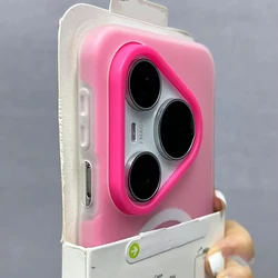 Enhanced Magnetic Matte Case - Shockproof Soft Cover for Mate 60 ProPlus (Rose)