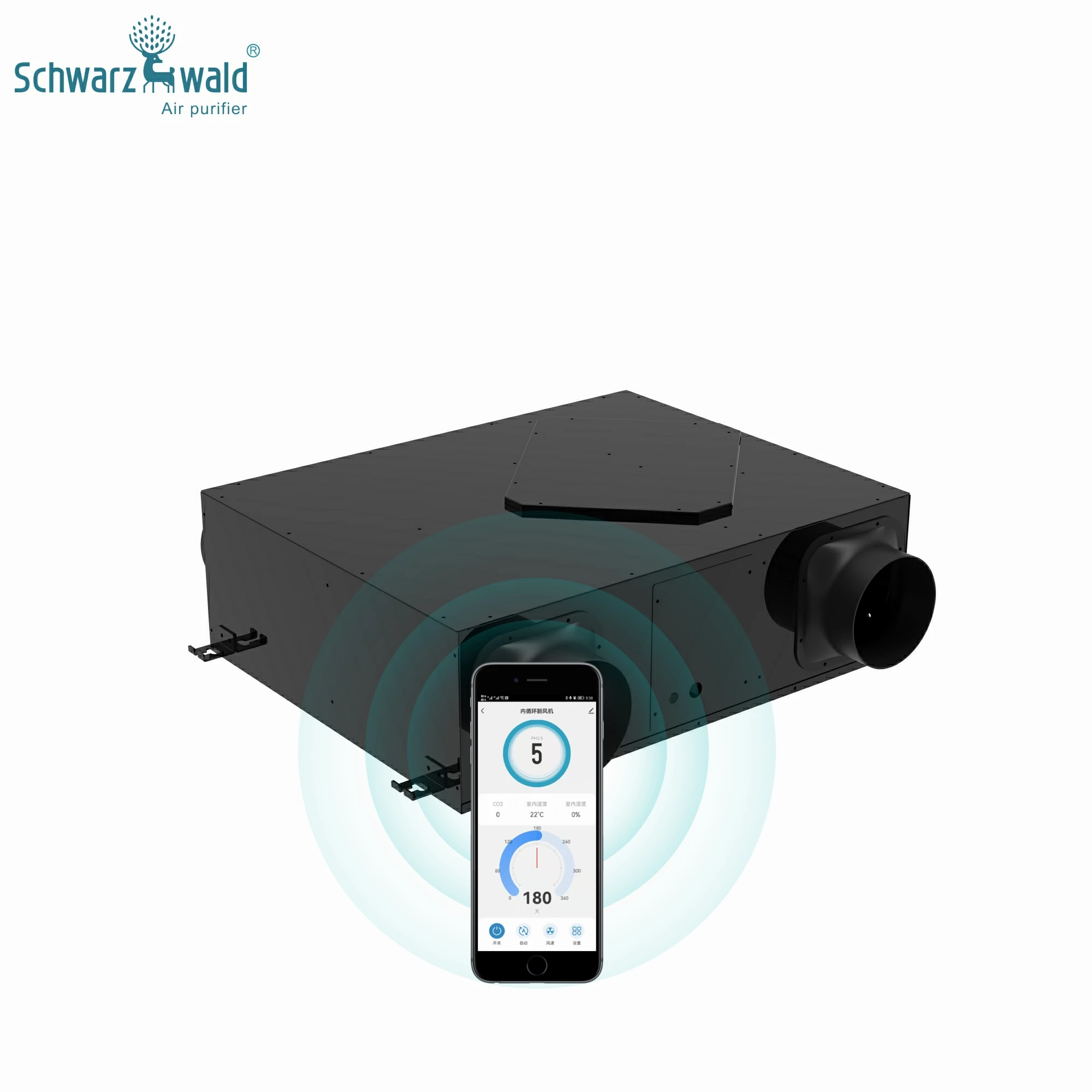 

Schwarzwald temperature sensor air recuperator ceiling air purifier hvac hrv