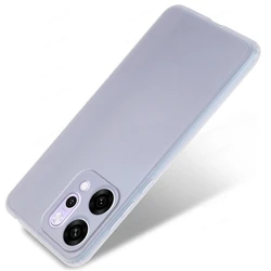 Premium TPU Soft Silicone Phone Case - Sleek Back Cover for OPPO Reno14 (Transparent White)