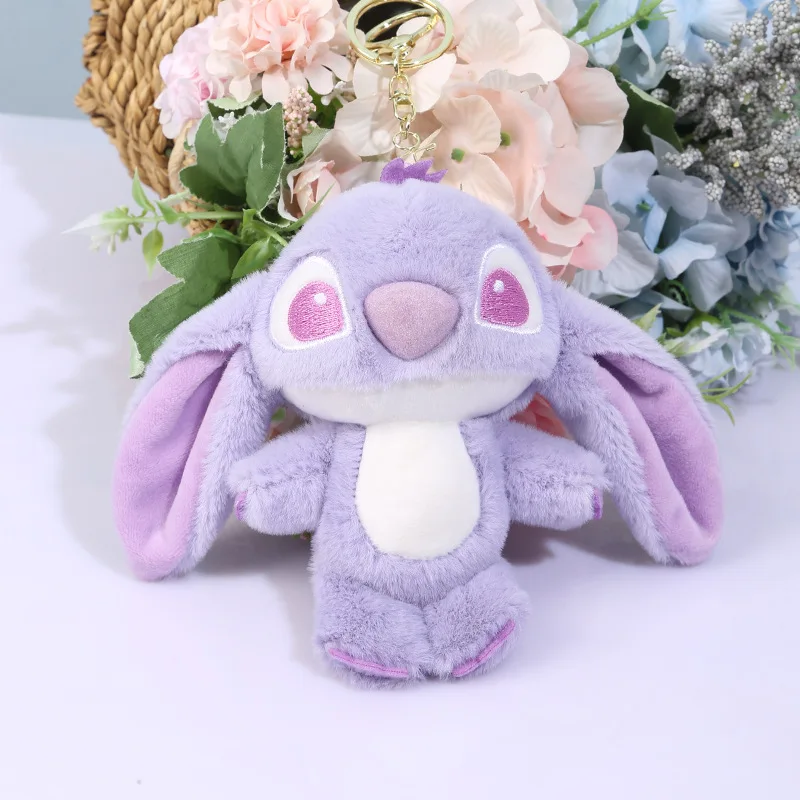 thumbnail image 1 of Llavero con muñeco de dibujos animados de Stitch, muñeco de peluche, mochila colgante, decoración, ángel, lindo periférico, amigos, pareja, regalo de cumpleaños y Navidad, 1 of 4