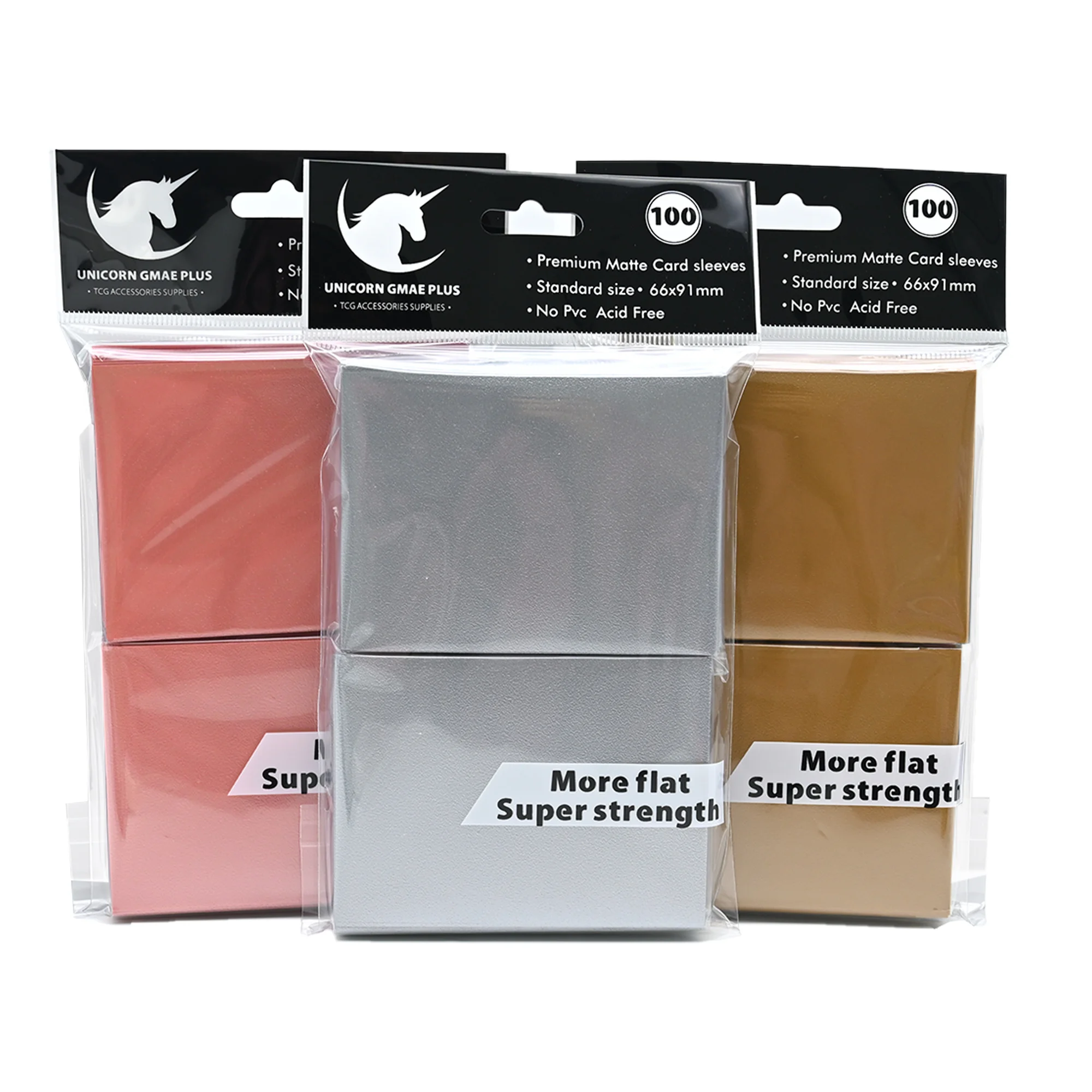 100PCS Matte Standard Size Card Sleeves - Premium Protection for Trading Cards & Board Games
