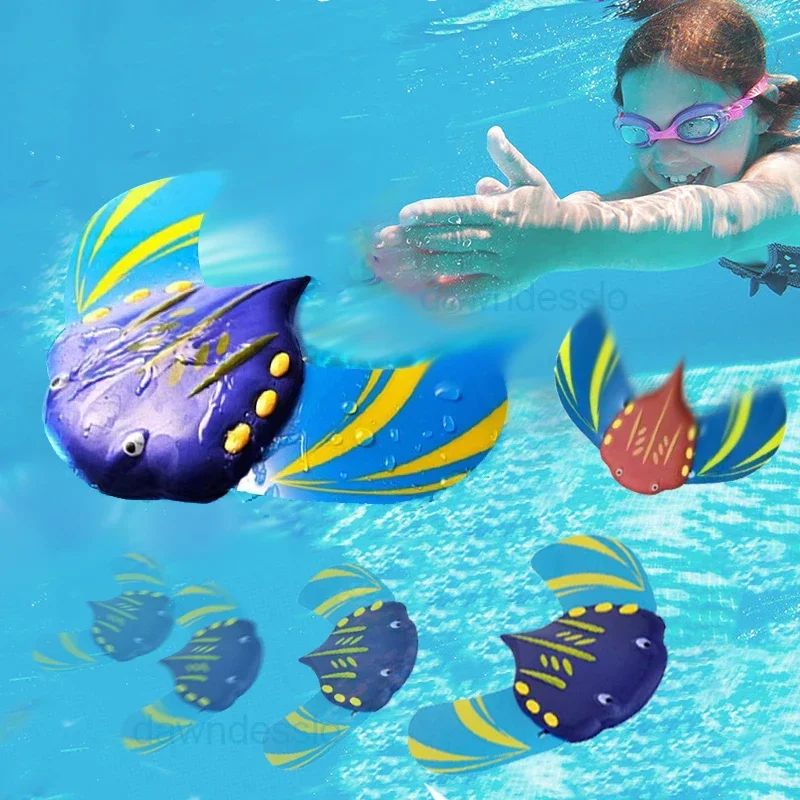 Swimming Toys Hydrodynamic Manta Rays Press Forward Children's Baby Beach Pool Water Splashing Play with Water Model Fish Toys