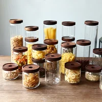 Storage Jar Hermetic Pots for Food Sealed Container Tea Coffee Sugar Storage Jars Glass Jar With Lid Airtight Food Containers 1