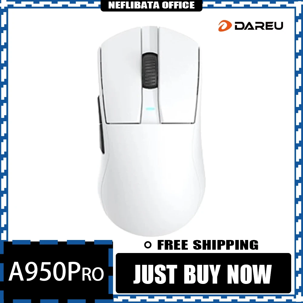 

Мышь Компьютерная DAREU A950 Pro PAW3395, 3 режима, 26000DPI