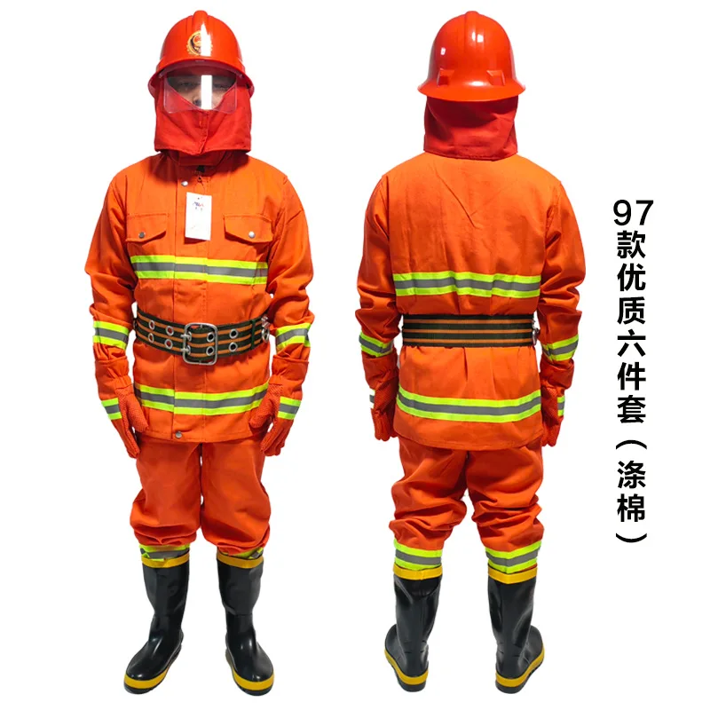 97Style Forest Fire Service Clothing Combat Fire Fighting Protective Clothing Emergency Rescue Five-piece Set