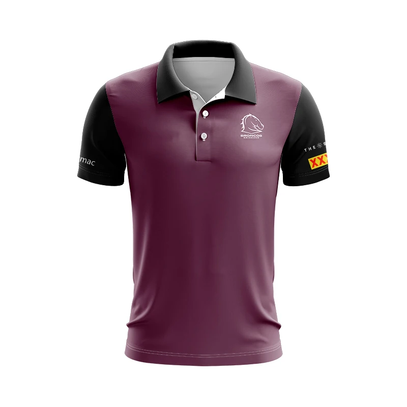 2024 Brisbane Mustang ANZAC Polo Shirt High Quality Home and Away
