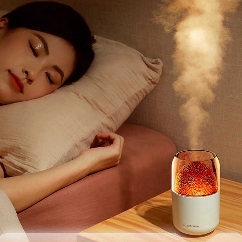 

Flame Diffuser Cool Mist Humidifiers,300Ml 8 Hours Auto Off Aromatherapy Diffuser For Home