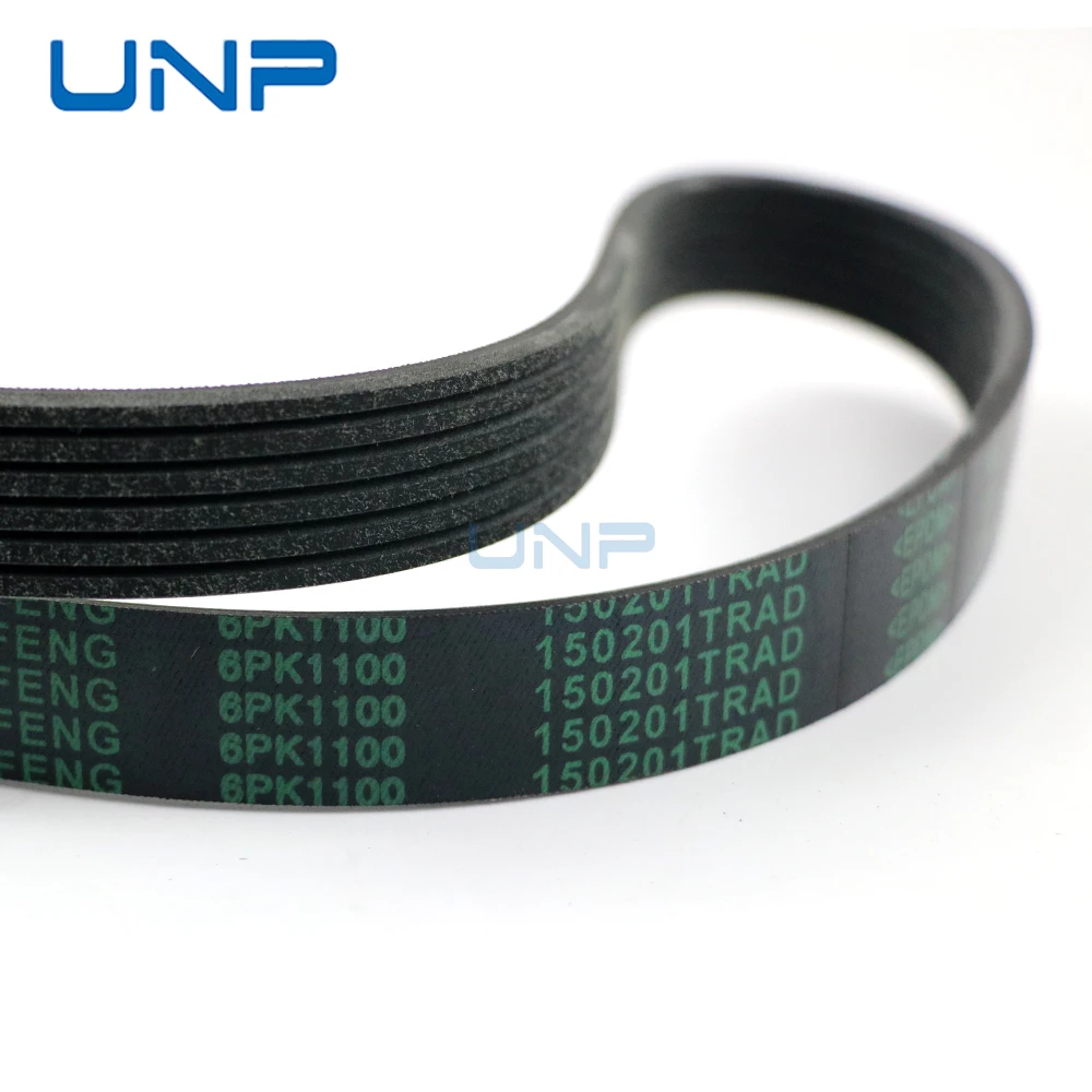 6PK1100 06J260849F 06J260849G V-Ribbed Belt for BMW 3 AUDI Q5 A4 A3 HONDA CR-V PEUGEOT 306 VW Passat Golf Jetta SKODA 1.8T 2.0T