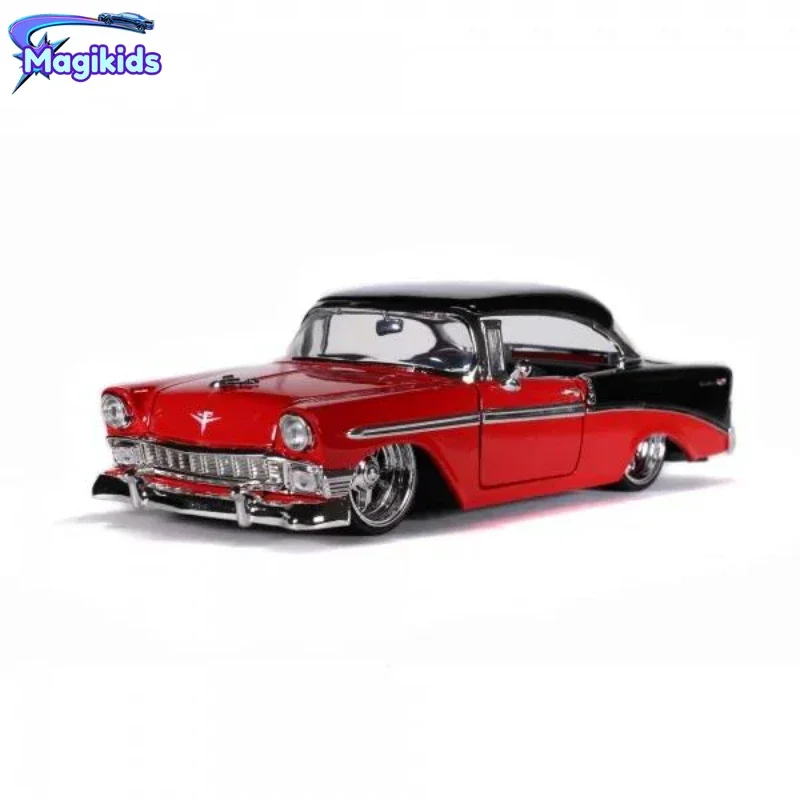 

Модель автомобиля из металлического сплава Jada 1:24 1956 Chevrolet BEL AIR, игрушки для детей, коллекция подарков J85