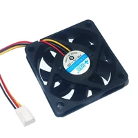 High quality Black 6cm  3pin12V 60mm x 15mm 6015 Brushless DC Fan PC Cooling Cooler Fan - Image 2