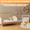 Wood Baby Storage Crate Hamper with Handle Practical Baby Basket Closet Multipurpose Baby Crate Basket Baby Shower Crate Closet 6