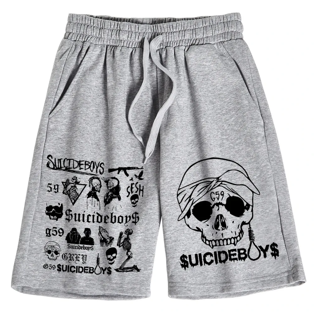 2024  Suicideboys Grey Day Shorts Pants Cotton Trousers Man Woman Pants 3