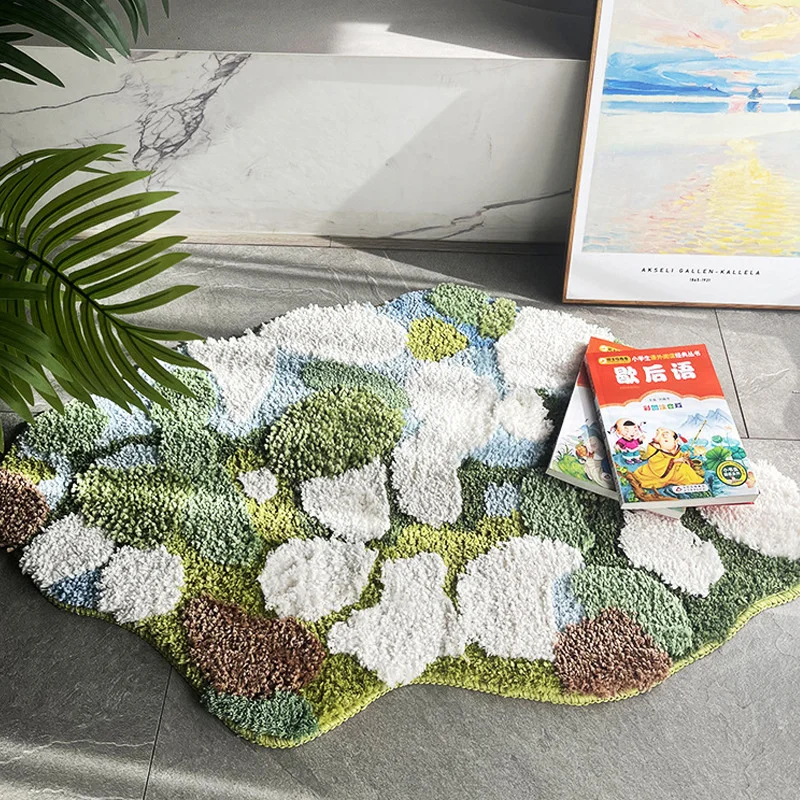 3D Moss Abstract Rug