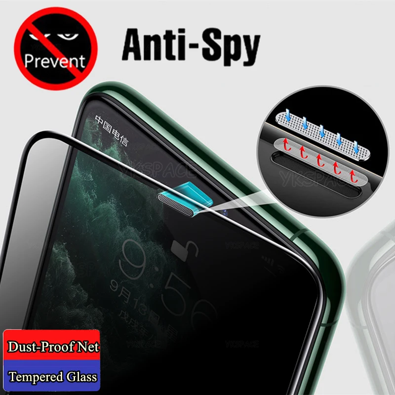 IPHONE 8 PLUS Cristal templado Anti-espías - Protector pantalla Privacidad  5D Curvo - AliExpress