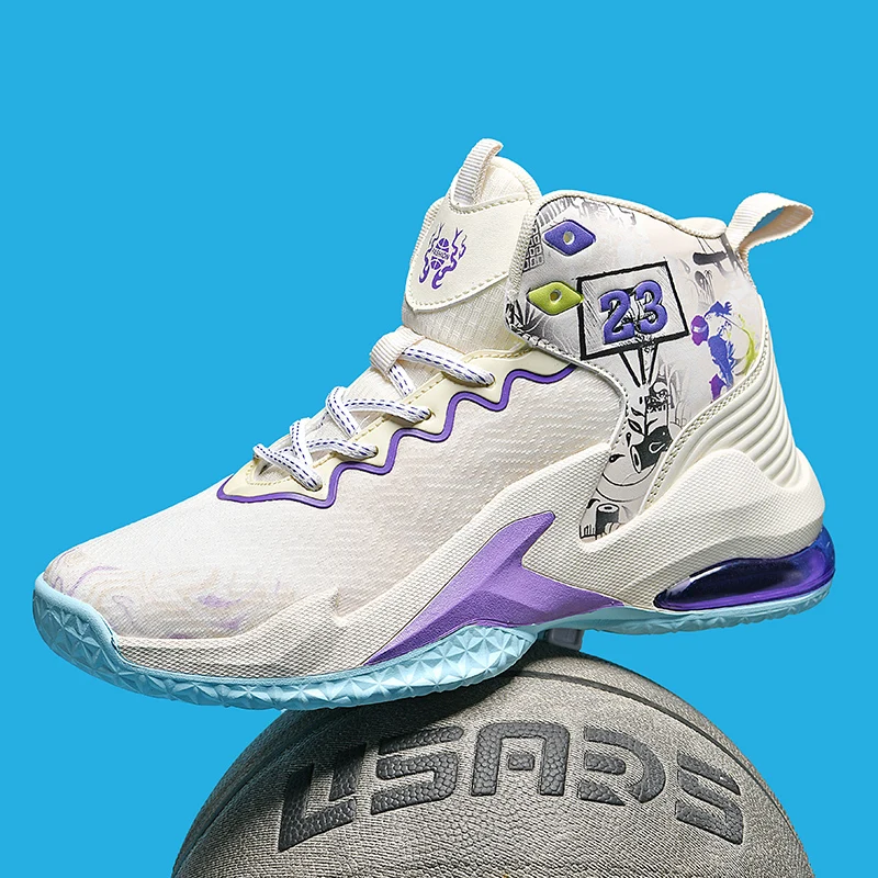 

Новинка зимняя Баскетбольная обувь с воздушной подушкой Мужская дышащая обувь для баскетбола для тренировок женская уличная одежда спортивная баскетбольная обувь