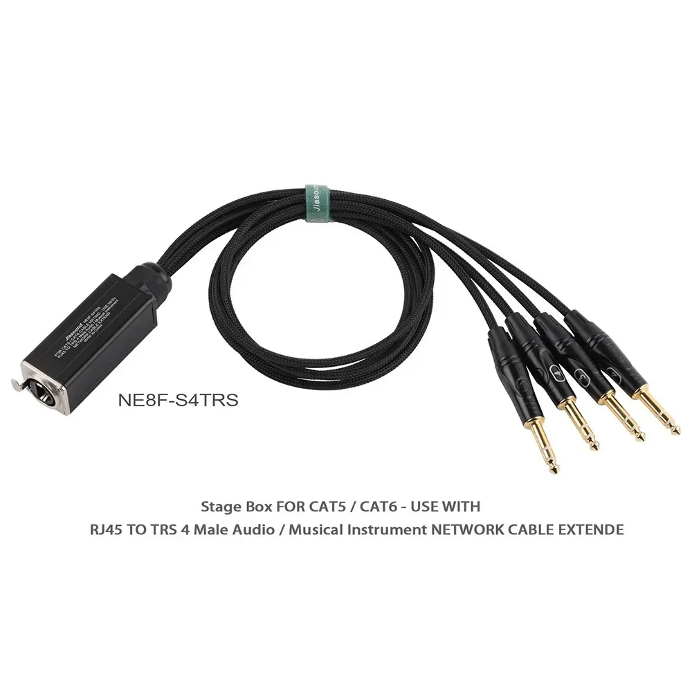XLR Audio Snake 4 Channel 3 Pin Multi Network Breakout for Stage and Recording Studio Female&Male Cable Stage Audio NE8F-S4M